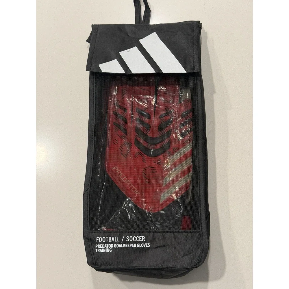 Adidas Predator GL Training Soccer Goalkeeper Gloves JH3805 Red Black Size 8 NWT
